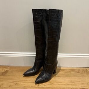 Paris Texas Anja Croc Boot - Tall